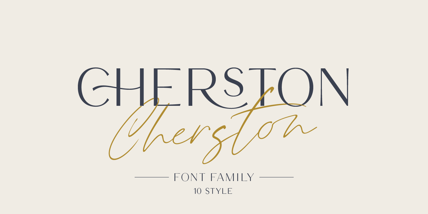 Example font Cherston #1